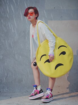 「MINI CREAMのアイテム」を使った、miskyさん（レディース・160cm）の春コーディネート