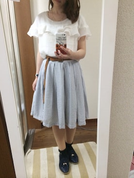 「KBF+」｜「アイテム（デニムジャケット）」を使った、ykさん（レディース・151cm）の春コーディネート