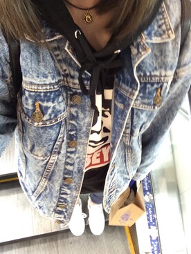 「OBEY」｜「アイテム（バックパック/リュック）」を使った、いさん（レディース・162cm）の秋コーディネート