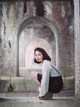 「ボブ女子」｜hiromu0418さん（レディース・162cm）の冬コーディネート