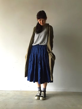 「ichi（イチ）のアイテム」を使った、よしさん（レディース・167cm）の秋コーディネート