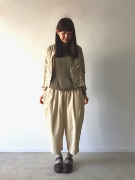 「NAOT（ナオト）のアイテム」を使った、よしさん（レディース・167cm）の秋コーディネート
