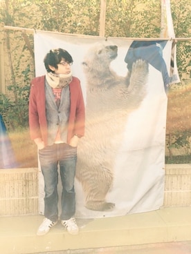 「MEDIUM（ミディアム）のアイテム」を使った、iamaiwsさん（メンズ・174cm）の冬コーディネート