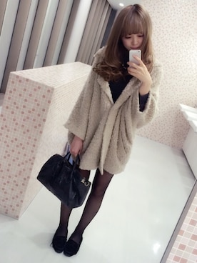 「学校」｜「アイテム（その他アウター）」を使った、mioriさん（レディース・161cm）の秋コーディネート