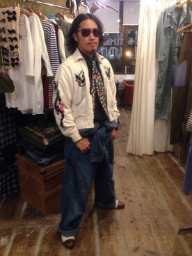 「アイテム（オールインワン・サロペット）」を使った、Keisuke Nakagawaさん（メンズ・170cm・20代）の秋コーディネート