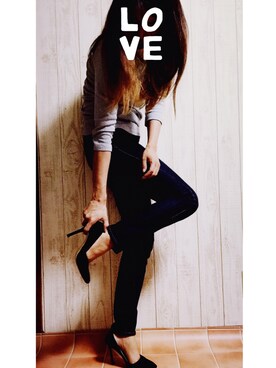 「SLY LANG（スライラング）のアイテム（パンツ）」を使った、smamaさん（レディース・163cm）の秋コーディネート