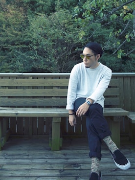 たにろさん（メンズ・164cm）の秋コーディネート