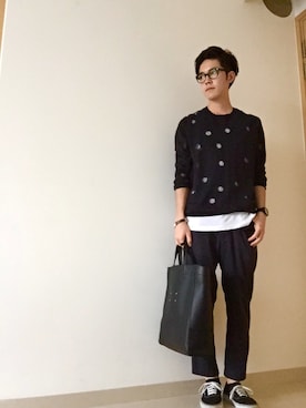 「BEN DAVIS/PROJECT LINE（ベンデイビスプロジェクトライン）のアイテム」を使った、UiCHIさん（メンズ・175cm）の夏コーディネート