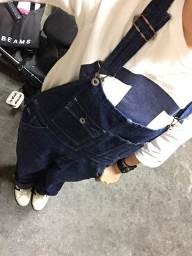 「orSlow（オアスロウ）のアイテム（オールインワン・サロペット）」を使った、ayakaさん（レディース・164cm）の春コーディネート