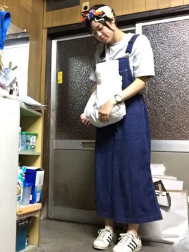 「TIMEX（タイメックス）のTIMEX / Weekender クロノグラフ（アナログ腕時計）」を使った、ayakaさん（レディース・164cm）の夏コーディネート