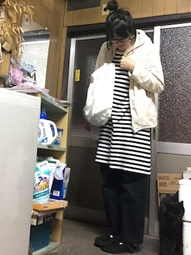 「アイテム（マウンテンパーカー）」を使った、ayakaさん（レディース・164cm）の秋コーディネート