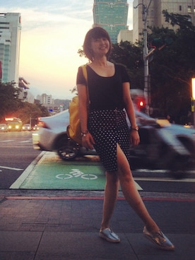 「ALDO（アルド）のアイテム（バックパック/リュック）」を使った、Yanohさん（レディース・154cm）の夏コーディネート