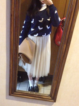 「アイテム（ステンカラーコート）」を使った、ｈｏｎｏ＊さん（レディース・160cm・10代）の春コーディネート