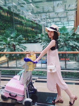 「KATIE JUDITHのアイテム」を使った、♡ ℐ i ℓ ℓ 𓈒𓏸  さん（レディース・161cm）の夏コーディネート