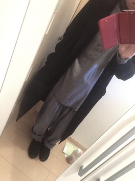 「USEDのアイテム（T Shirts、グレー系）」を使った、萩原 拓也さん（メンズ・158cm）の春コーディネート