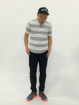 「Nike flyknit」｜ナカガワ リュウさん（メンズ・172cm）の春コーディネート