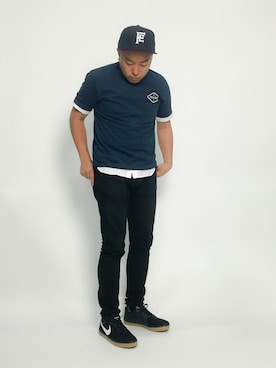 「CLUCT（クラクト）のアイテム」を使った、ナカガワ リュウさん（メンズ・172cm）の春コーディネート