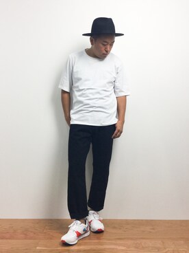 「CABANE de ZUCCa（カバンドズッカ）のアイテム（パンツ）」を使った、ナカガワ リュウさん（メンズ・172cm）の夏コーディネート