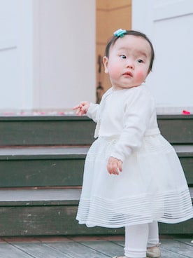 「お呼ばれ」｜「アイテム（バレエシューズ）」を使った、むぎママさん（レディース・157cm）の冬コーディネート