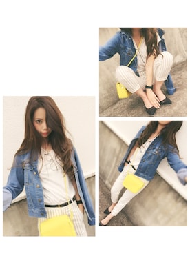 「DHOLIC（ディーホリック）のアイテム（ブレスレット）」を使った、CANAさん（レディース・162cm）の春コーディネート