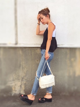 CANAさん（レディース・162cm）の夏コーディネート