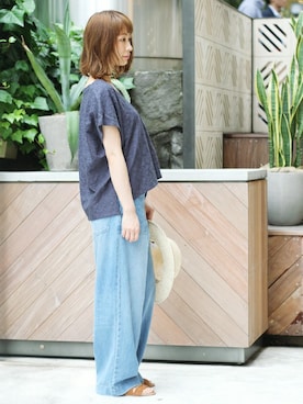 「GAIMO（ガイモ）のアイテム」を使った、sena*さん（レディース・160cm）の夏コーディネート