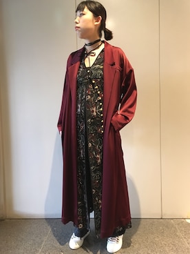 「mame（マメ）のアイテム（ジャケット/アウター）」を使った、わたなべさん（レディース・163cm）の夏コーディネート