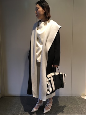 「ENFOLD（エンフォルド）のアイテム（ジャケット/アウター）」を使った、わたなべさん（レディース・163cm）の秋コーディネート