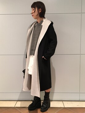 「ENFOLD（エンフォルド）のアイテム（ジャケット/アウター）」を使った、わたなべさん（レディース・163cm）の秋コーディネート