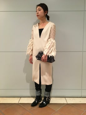 「mame（マメ）のアイテム」を使った、わたなべさん（レディース・163cm）の秋コーディネート