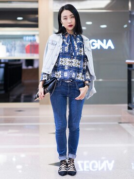 「CHEAPMONDAY」｜STELLAMAさん（レディース・160cm）の春コーディネート