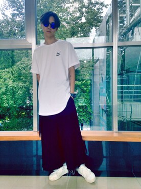 「XIWI（シーウィー）のアイテム（トップス）」を使った、XIWIさん（メンズ・172cm）の夏コーディネート