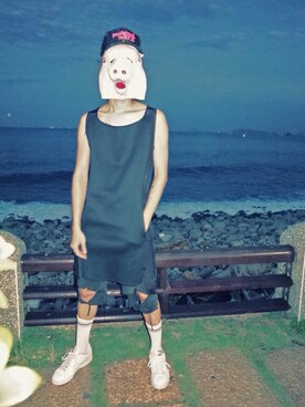 「XIWI（シーウィー）のアイテム（トップス）」を使った、XIWIさん（メンズ・172cm）の秋コーディネート