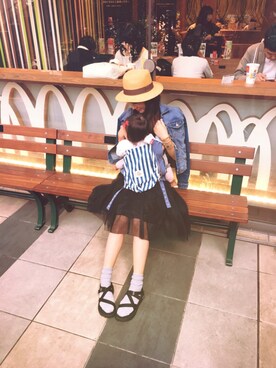 「united arrows」｜「アイテム（デニムジャケット）」を使った、nanamiさん（レディース・163cm）の春コーディネート
