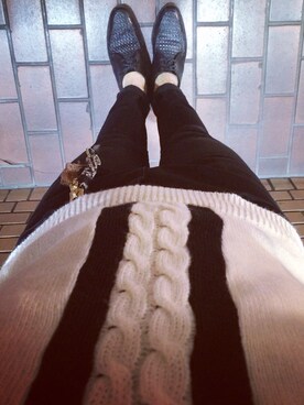 「UNIQLO（ユニクロ）のアイテム（デニムパンツ、ブラック系）」を使った、岩田  和也さん（メンズ・172cm）の秋コーディネート