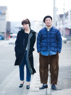 「PORTER CLASSIC（ポータークラシック）のアイテム」を使った、SLOW&STEADYさん（メンズ・176cm）の春コーディネート