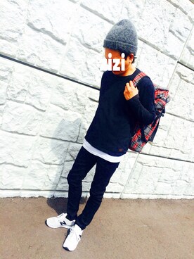 「Y's（ワイズ）のアイテム（ニットキャップ/ビーニー）」を使った、ziziさん（メンズ・178cm）の秋コーディネート