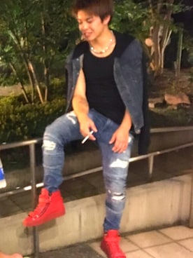 「GIUSEPPE ZANOTTI DESIGN（ジュゼッペザノッティデザイン）のアイテム（ブーツ）」を使った、kokiさん（メンズ・165cm）の秋コーディネート