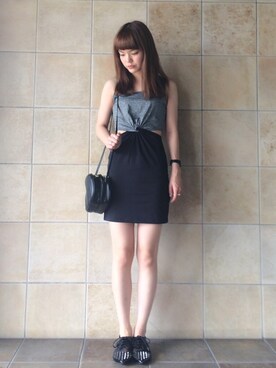 「FIG&VIPER（フィグアンドバイパー）のアイテム（その他シューズ）」を使った、長澤メイさん（レディース・161cm）の夏コーディネート