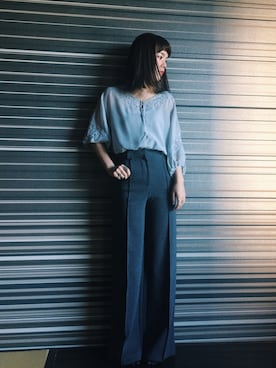 「LILY BROWN（リリーブラウン）のアイテム（トップス）」を使った、長澤メイさん（メンズ・161cm）の冬コーディネート