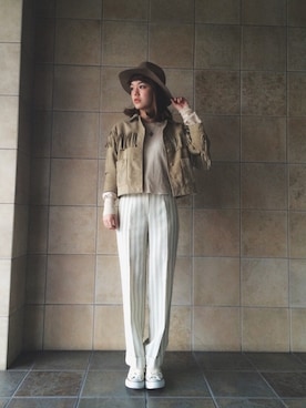 「ウェスタン」｜長澤メイさん（レディース・161cm）の春コーディネート