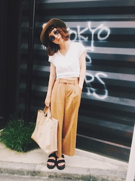 長澤メイさん（レディース・161cm）の秋コーディネート