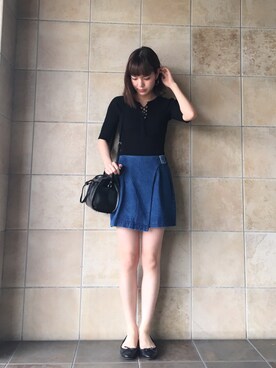長澤メイさん(レディース・161cm)の春コーディネート