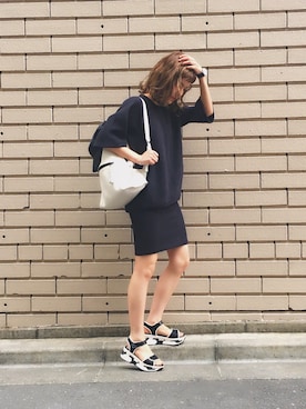 長澤メイさん（レディース・161cm）の春コーディネート
