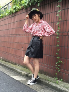 庄司彩夏さん（レディース・159cm）の夏コーディネート