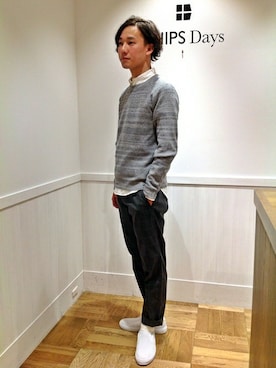 「シップスデイズ」｜樗澤さん（メンズ・175cm）の春コーディネート