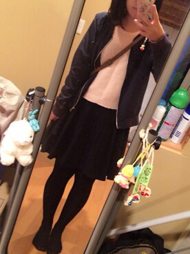 「DHC（ディーエイチシー）のアイテム」を使った、まるちゃんさん（レディース・162cm）の秋コーディネート