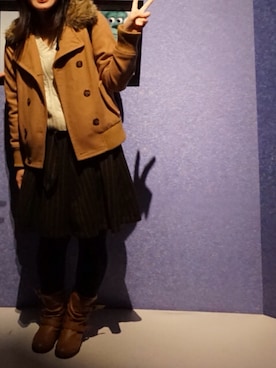 「DHC（ディーエイチシー）のアイテム」を使った、まるちゃんさん（レディース・162cm）の冬コーディネート