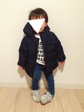 ひよとひなさん(キッズ・90cm)の冬コーディネート