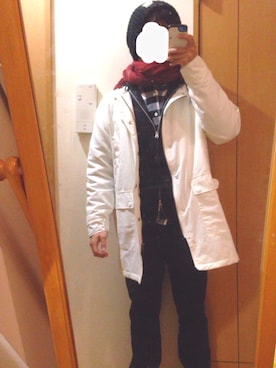 「ワインレッド」｜「アイテム（ノーカラージャケット）」を使った、Ryoyaさん（メンズ・165cm）の秋コーディネート